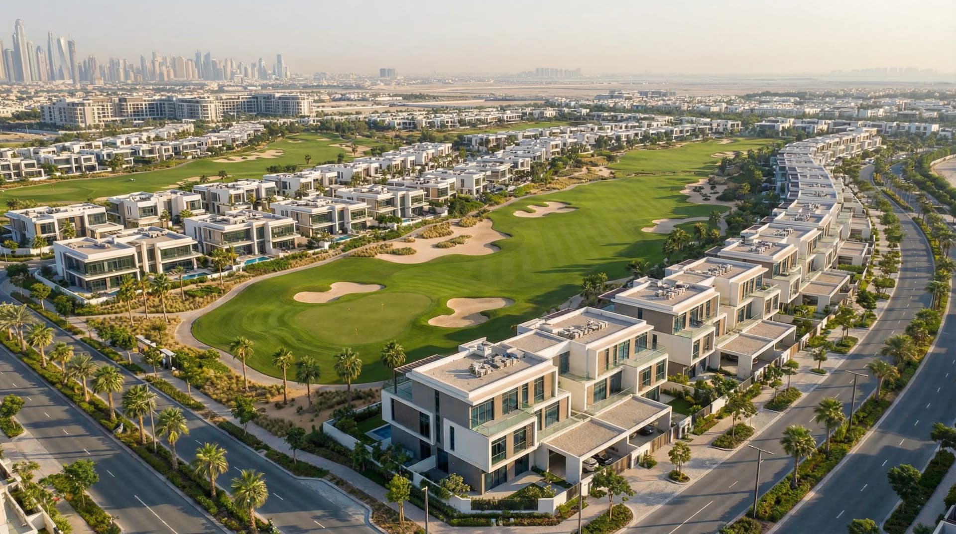 نمای دبی هیلز استیت و زمین گلف